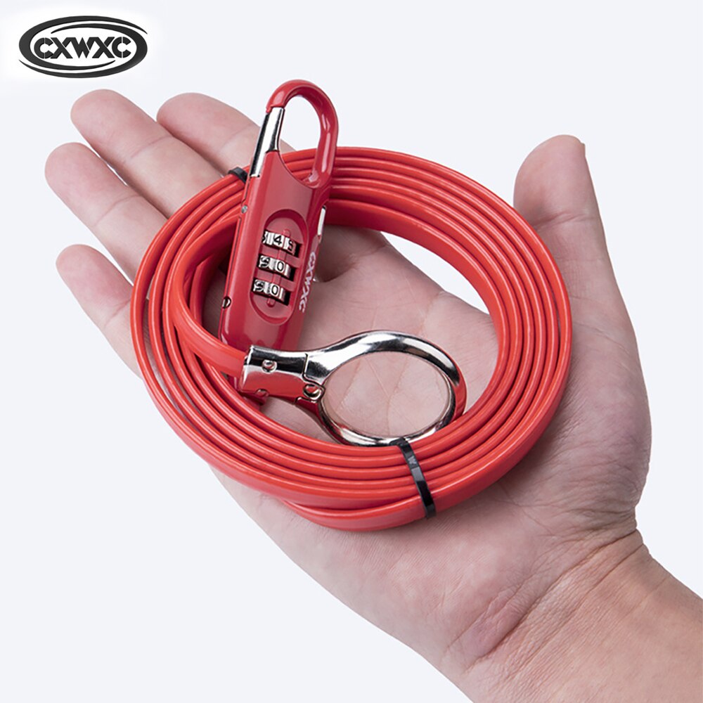 Xách tay Chống Xe Đạp trộm khóa 3 mã digit kết hợp cáp thép không gỉ khóa an toàn xe đạp thiết bị xe đạp MTB khóa