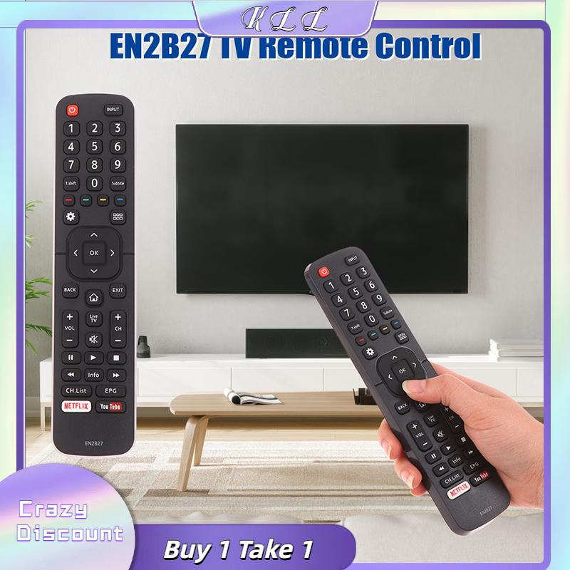 KLL En2b27 TV điều khiển từ xa thay thế cho Hisense LCD LED thông minh truyền hình với Netflix bạn Ống nút