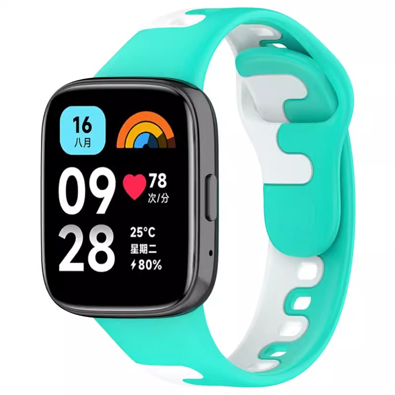 Dây đeo đồng hồ silicon For Redmi Watch 3 Active Dây đeo đồng hồ thông minh Smartwatch Thay thế dây 