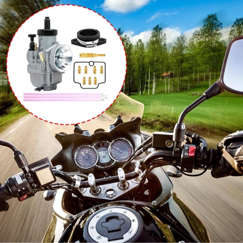ATV xe máy Off roading biểu diễn Bộ chế hòa khí Kit Dễ dàng lắp đặt tăng cường nhiên liệu mix tối ưu hóa bao gồm các bộ phận gắn kết