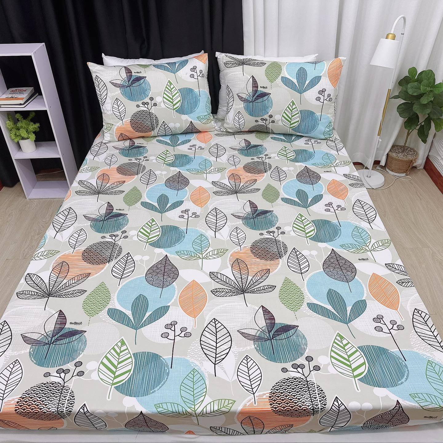 Ga thun lạnh HQ nệm 1.6x2m cao 30cm ,chất thun mát mịn,mền mại không bay màu nhiều họa tiết