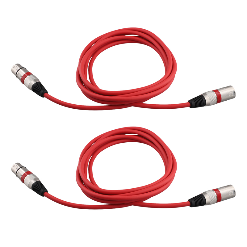 (TQRA) XLR Male to Female Audio Cable Microphone Sound Card Mixer 3 Core Balanced Cable Stage Lighting Control Cable
