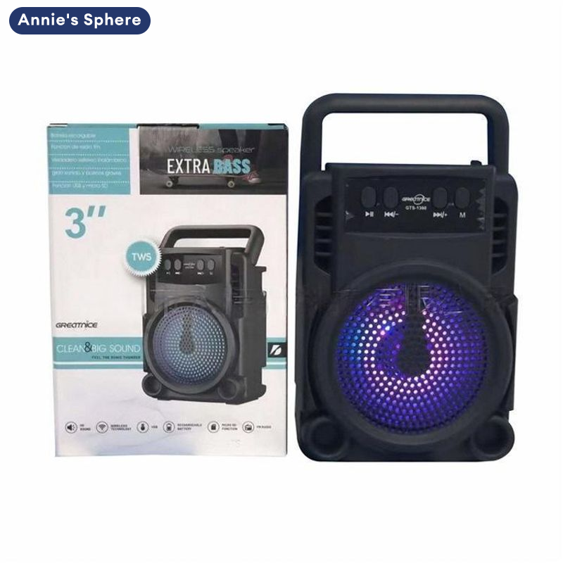 Annie của Sphere xách tay loa bluetooth với đèn LED, Mini không dây hệ thống âm thanh cho sử dụng ngoài trời