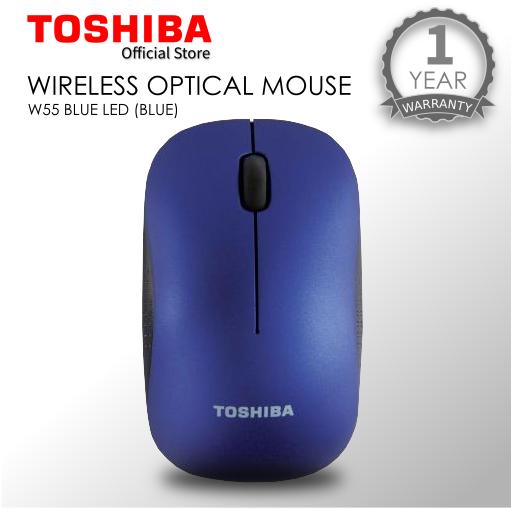 Toshiba W55 Blue LED Wireless Optical Mouse
