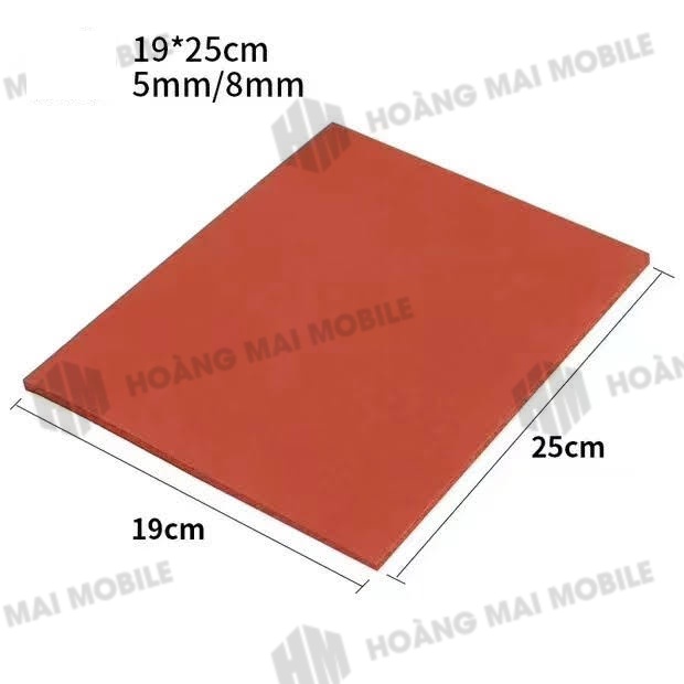 Cao su đỏ ép kính 250x200x8mm