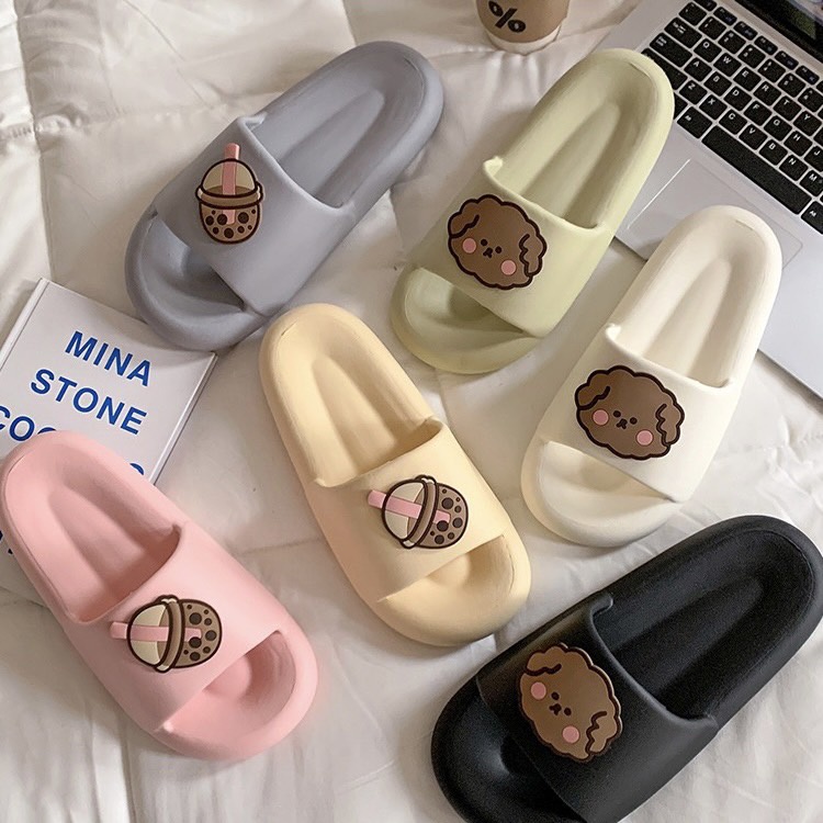 J&H พร้อมส่ง LT-Dogchao รองเท้าแตะแบบสวม ลายหมา