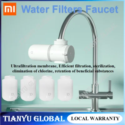 Xiaomi Mijia Tap Water Purifier Kitchen Faucet Purifier Activated Carbon Percolator Water Rust Bacteria 4pc Replacement Filters