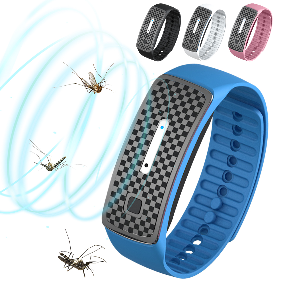 9TH Ultrasonic Mosquito Insect Repellent Band Electronic Mosquito Repeller Anti-mosquito Bracelet Watch for Adults and Kids ราคา 97 บาท*ส่งฟรี