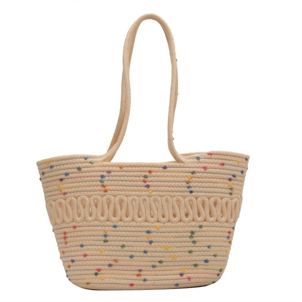 ELY3591 Nylon Túi Tote Dệt Rỗng Đan móc Túi cói đan Túi đeo vai Dung lượng lớn Túi xách nữ Phụ nữ - 2