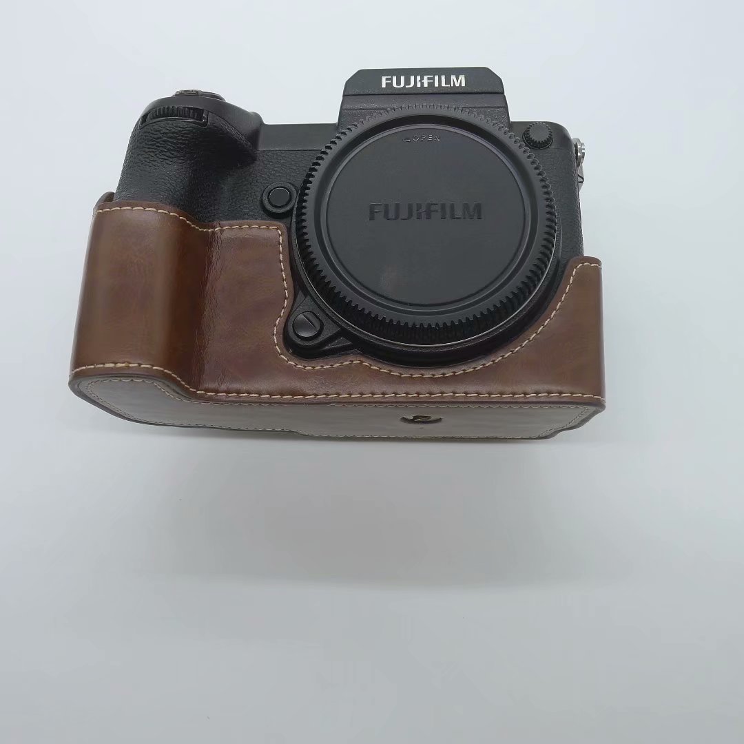 Ốp bảo vệ da nửa vỏ xách tay cho Fuji gfx50s Túi máy ảnh Fuji gfx50s Ốp bảo vệ