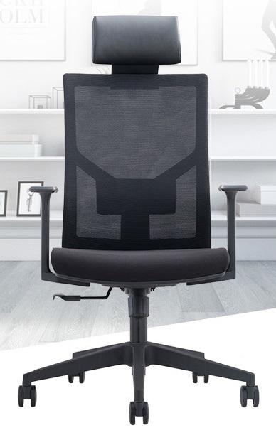 Blackish Office Chair With Head Rest Singapore