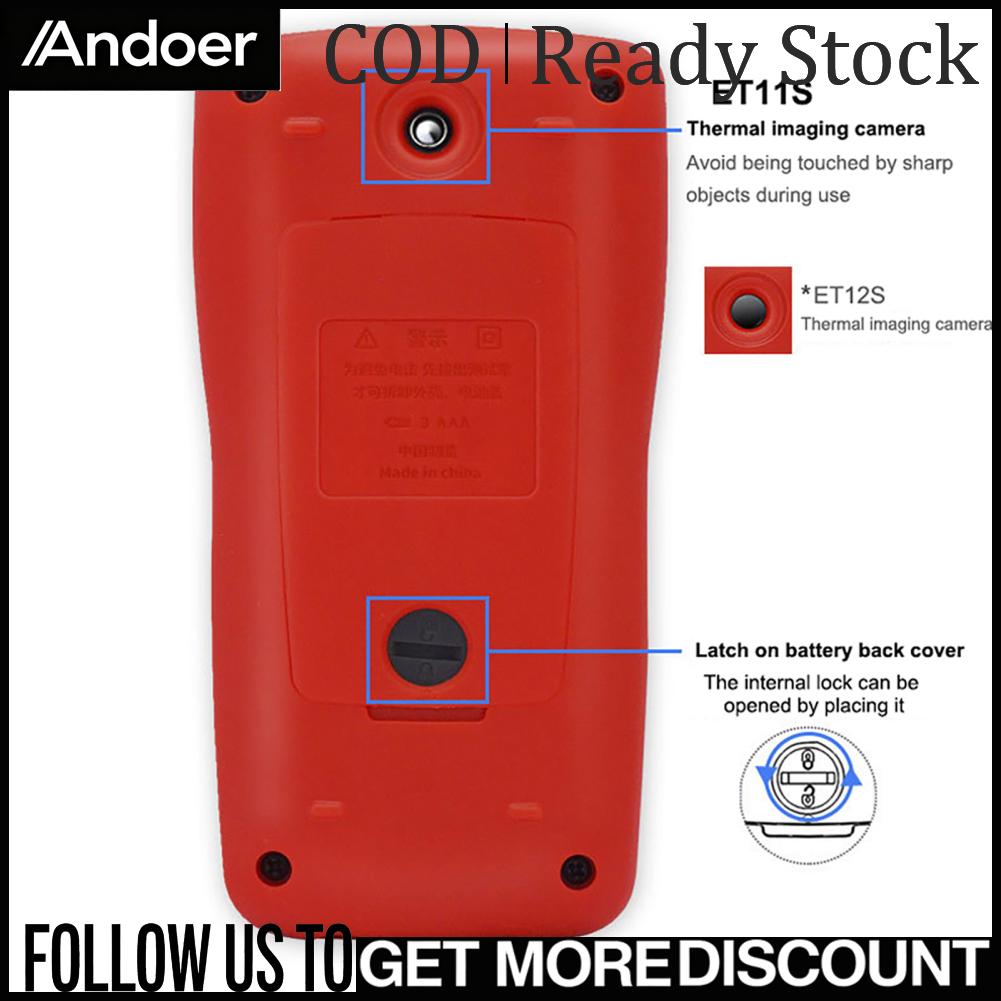 Andoer 2in1 มัลติมิเตอร์ถ่ายภาพความร้อนดิจิตอล 2.8 นิ้วจอแสดงผลสี 24x32 พิกเซลถ่ายภาพความร้อน 6000 นับมัลติมิเตอร์พร้อมแรงดันไฟฟ้าปัจจุบันความต้านทานความจุไดโอดความถี่วัดอุณหภูมิฟังก์ชั่นฟังก์ชั่น ราคา 5,473 บาท*ส่งฟรี