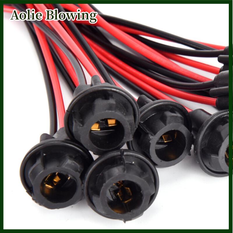 Aolie Ổ cắm bóng đèn T10 W5W phù hợp với đầu nối cao su mềm cho xe tải thuyền xe hơi bán chạy