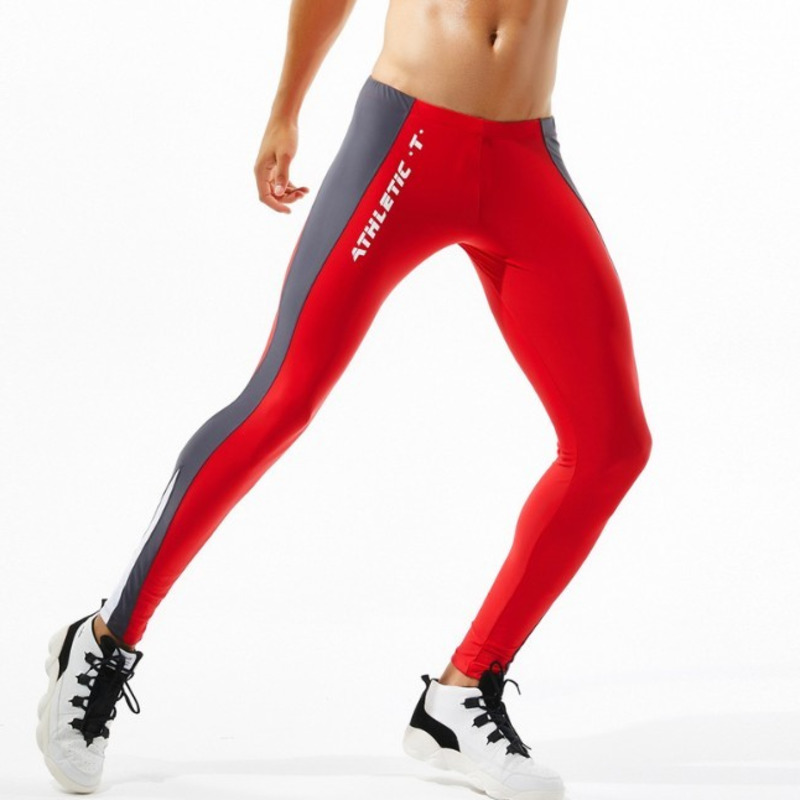 【Booming】 Mens Leggings Men Training Workout Leggins Running Tights Quick Dry Eslastic Male Gym Spor