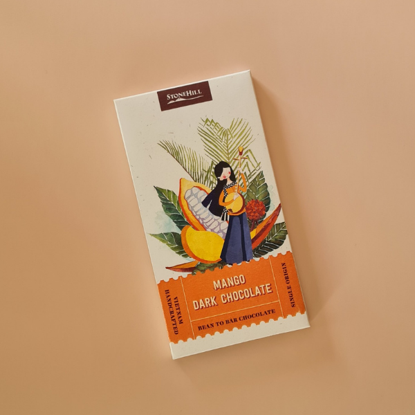 Socola Đen Nguyên Chất Vị Xoài Cacao Stone Hill Cocoa Products Mango Dark