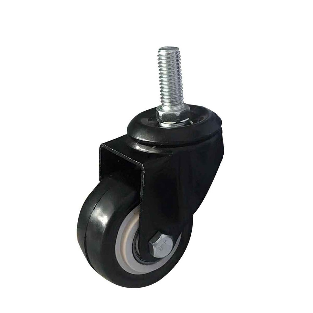 Bánh xe đen đầu vít chịu lực đủ kích thước，Bánh xe nhựa trắng loại tốt nhiều mẫu tùy chọn-ESTLA