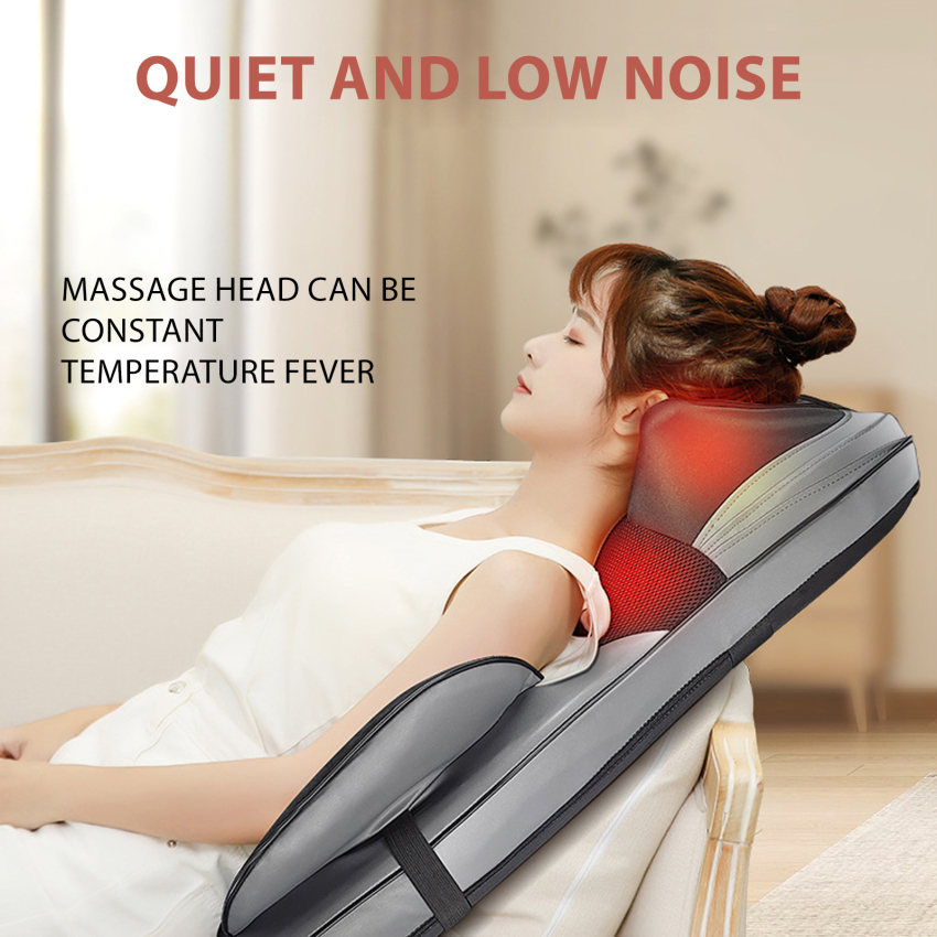 M-assager waist and neck dual use lumbar massage cushion waist and back cushion vibration multi-functional neck and shoulder kneading massage pad ราคา 2,906 บาท*ส่งฟรี