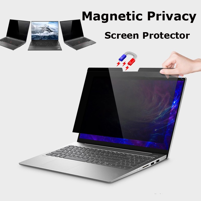 Privacy Screen For Computer Magnetic Laptop Privacy Screen For 14 Inch 16:9, Removable Computer Screen Privacy Shield 14" Aspect Privacy Filter Screen Protector For With Lenovo Hp Dell Acer Asus Thinkpad Envy