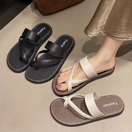 icy.sport รองเท้าแตะหูคีบ สายไขว้ผู้หญิง แบบสวม สไตล์ย้อนยุค เดินชายหาด X163