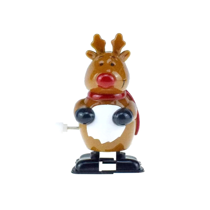 3’’ Funny Windup Toy with Spring Powered Xmas for Doll for Infant Baby Favor Gif