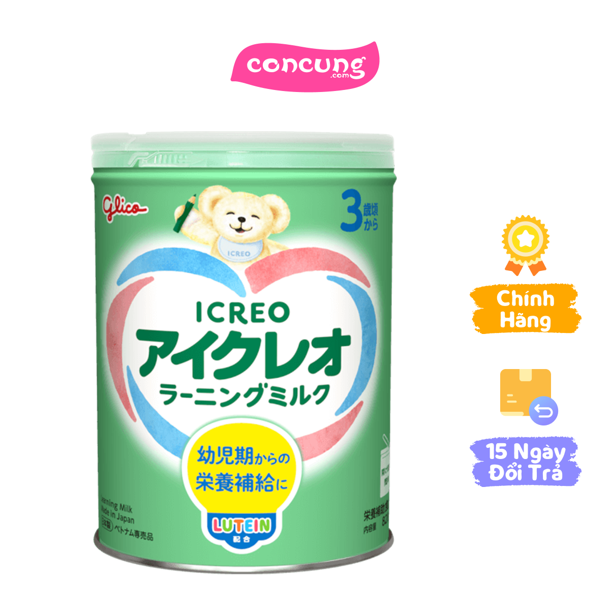 SPDD C.THUC ICREO LEARNING MILK 820G