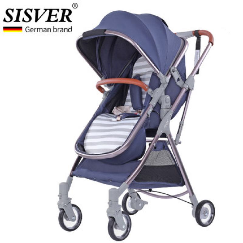 Germany Baby Throne Cabin Size Parent and Forward Facing Two-way Ultra-light Folding High Landscape Sitting and Lying Newborn Baby Stroller Singapore