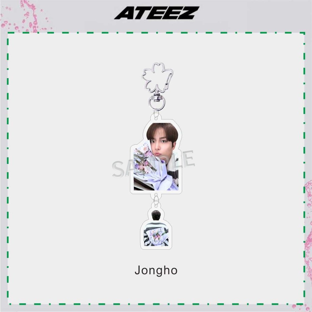 Kpop Idol ATEEZ New Acrylic Keychain Bag Pendant Accessories Jewelry