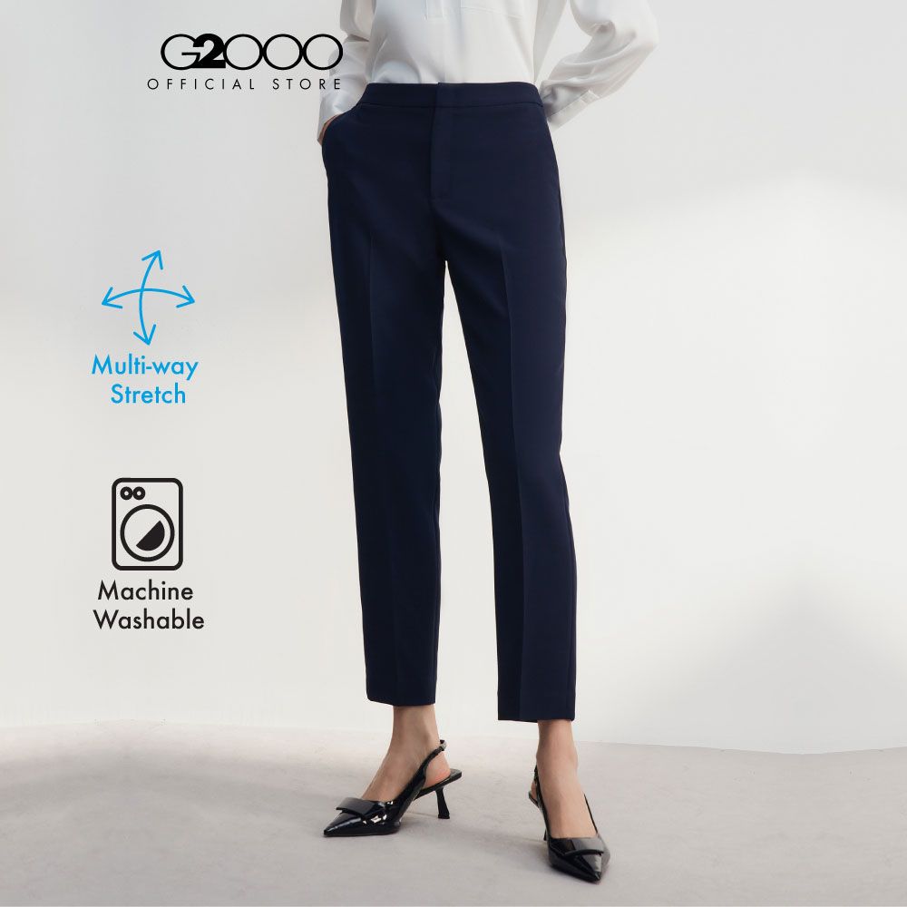 G2000 กางเกงสูทสำหรับผู้หญิง ทรง Ankle Cigarette Shape รุ่น 4625103679 NAVY ราคา 1,640 บาท*ส่งฟรี