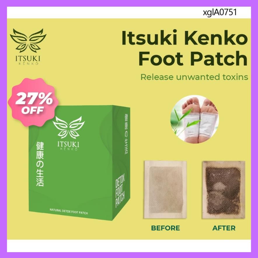 ♂100 ORIGINAL - HQ Itsuki Kenko Cleansing and Detoxifying Foot Patch - 50pcs 1 box?