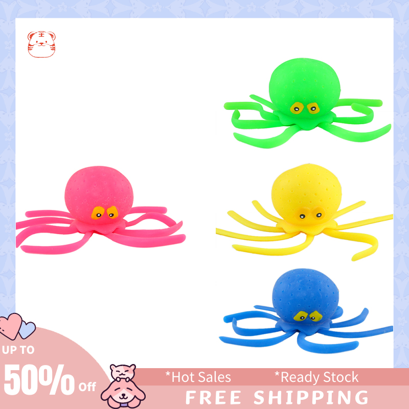 Cute Octopus Water Balls Kids Bath Toys Stress Relief Pool Sensory Toys