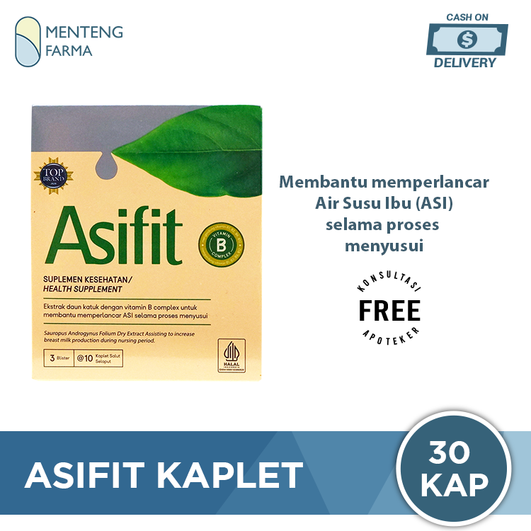 Asifit 30 Kaplet - Melancarkan Produksi ASI