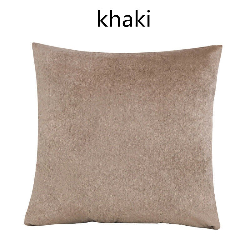 40x40 45x45 50x50 60x60 cm Square Large Velvet Plain Cushion Cover Throw Pillow Case Home Sofa Decor