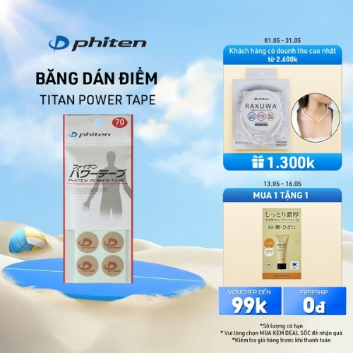 Băng Dán Điểm Phiten Titanium Power Tape 70Pcs