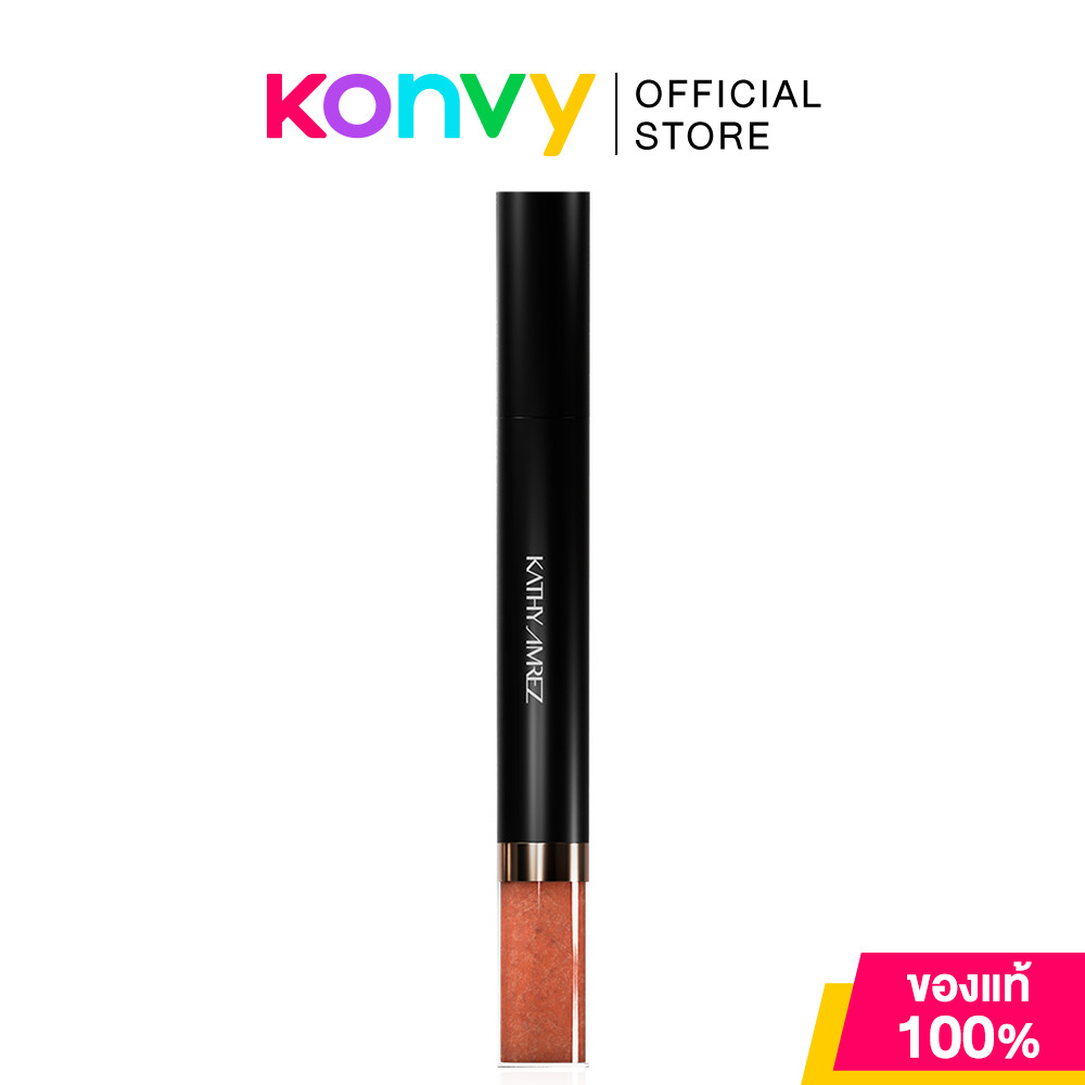 Kathy Amrez Duo Gloss & Tint Magic Lip 5.7g # 04 1Am Lipstick with 2 Tips in One Stick, Keithy Amresh, Shiny Lips, Clear Color, Long-Lasting. ราคา 299 บาท*ส่งฟรี