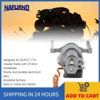 Nafurno RC Front Gear Box CNC Machined Aluminum Alloy Transmission Crawler Gearbox for 1/10 Scale SCX10 with 12.3 Inch Wheelbase Anodized Black for Off-Road Hobbyists Rock Crawling and Model Building