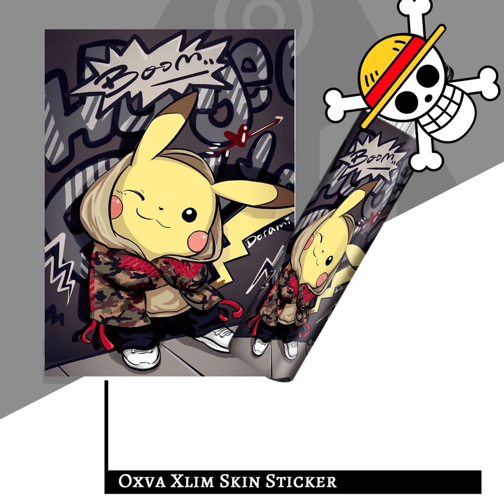 Miếng dán skin Pikachu dành cho xlim pro, xlim v1 , xlim v2 , xlim SE, favostix , xtal pro , feelin 