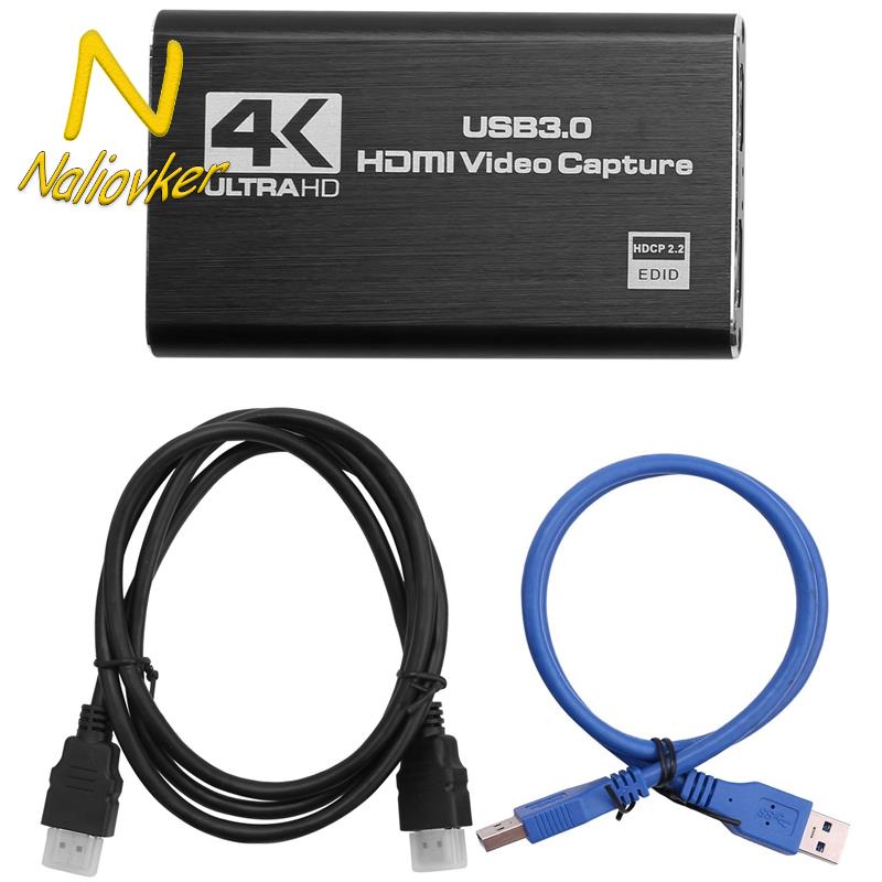 Audio Video Capture Card, 4K USB 3.0 Capture Adapter Video Converter for Gaming Streaming Live Broadcast Video Recording Presyo 574 Piso*Libreng Shipping