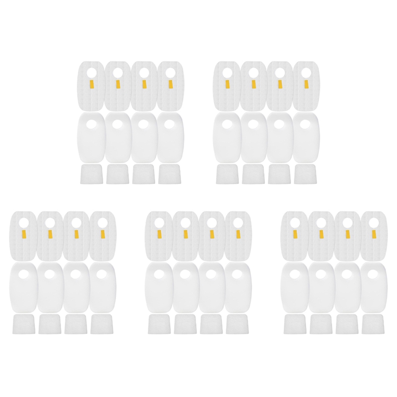 (XDQG) 20X Pre and Post Filters Kit Replacement for -Cket DuoClean HV380 HV381 HV382 HV380 HV381 HV3