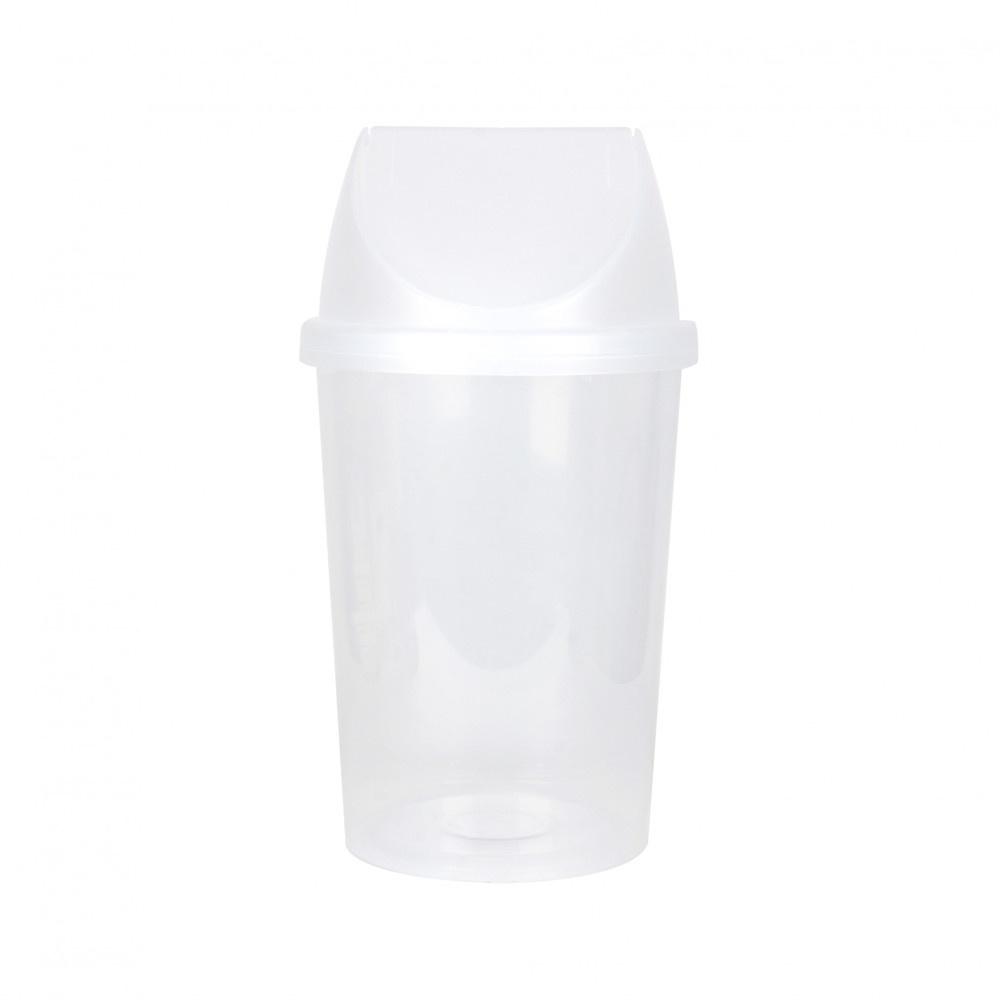 Global House ICLEAN ถังขยะฝาสวิงทรงกลม 50 ลิตร รุ่น TG55085T ขนาด 36x36x69 ซม. สีใส รับประกันของเเท้! ราคา 399 บาท*ส่งฟรี