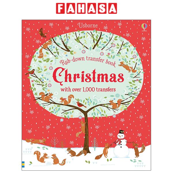 Sách Ngoại Văn - Fahasa - Rub-down Transfer Book: Christmas