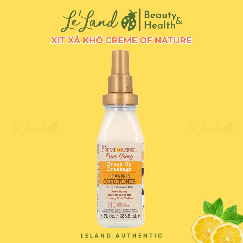 Xả khô Creme Of Nature dưỡng ẩm tức thì, gỡ rối và bảo vệ tóc