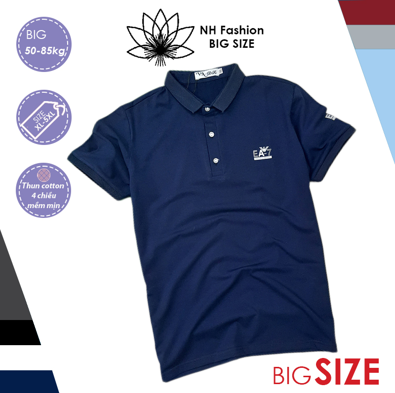Áo thun nam big size đến 95kg, áo polo nam nhiều màu - nh big size shop