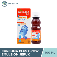 Curcuma Plus Grow Emulsion Rasa Jeruk 100 mL - Suplemen Nafsu Makan Anak