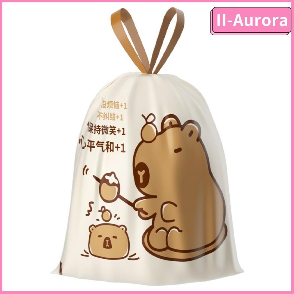 II-AURORA Dùng Một Lần Thùng Rác Pouch Rò Rỉ Bằng Chứng Capybara Làm Sạch túi vệ sinh cho thú cưng Bền Mạnh Mẽ Chịu Tải Dây Kéo túi đựng rác tiện lợi Nhà Bếp Lưu Trữ