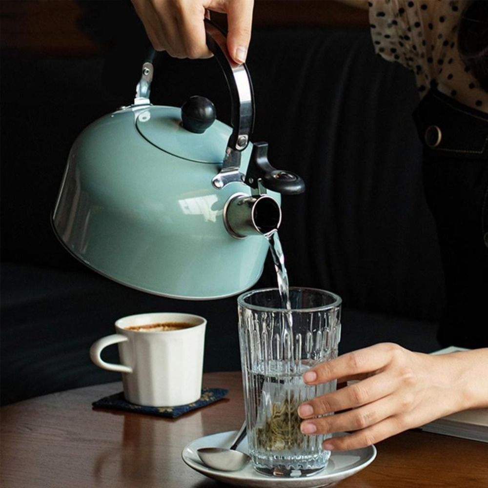 OKDEALS 3L Bền Dành cho nhà hàng văn phòng tại nhà Tay cầm tiện dụng Ấm đun nước bếp ga Ấm trà Ấm trà cho các chuyến đi Huýt sáo Ấm Đun Nước