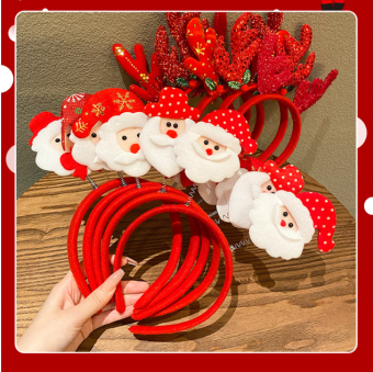 Bờm, Băng Đô Cài Tóc GIÁNG SINH, NOEL hình ông già noel, tuần lộc, cây thông, kẹp hình nón phụ kiện hoá trang Giáng Sinh