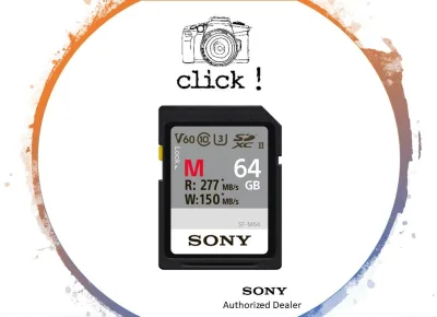 Sony 64GB / SF-M64 M Series UHS-II SDXC Memory Card (U3)