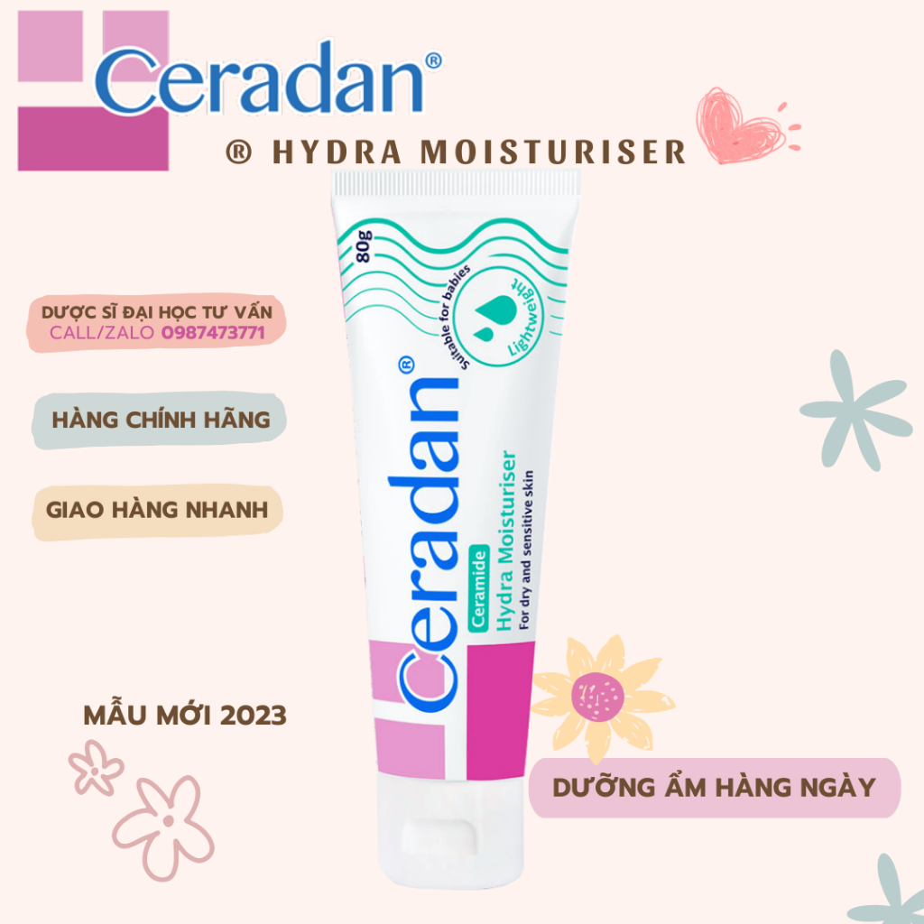 CERADAN HYDRA - LOTION DƯỠNG ẨM, KEM LÓT TRANG ĐIỂM CHĂM SÓC DA DỊU NHẸ HÀNG NGÀY, PHỤC HỒI HÀNG RÀO BẢO VỆ DA