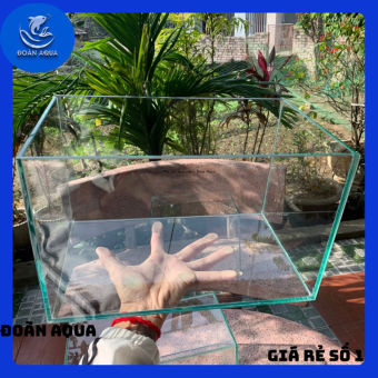 Bể kính 40x30x30 cm mài full vi tính dán giấu keo