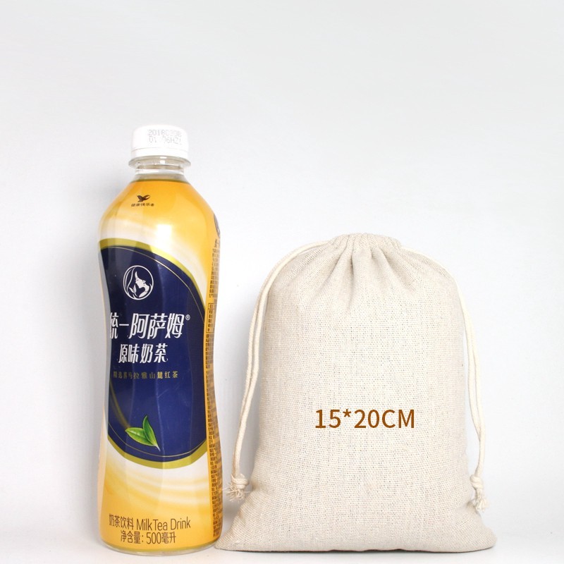 🇲🇾 Drawstring Burlap Pouch Linen Cotton Perfume Candy Grocery Fruit Vegetable Bamboo Charcoal Cloth Stroge Gift Bag